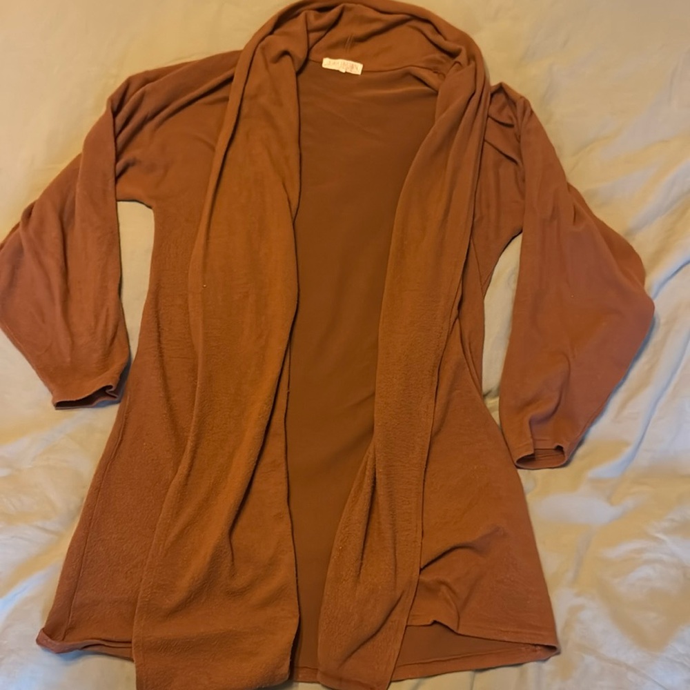Joah Brown Rust Cardigan - Picture 2 of 10